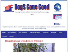 Tablet Screenshot of dogsgonegood.com